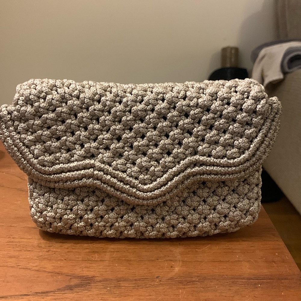 CROCHET HANDMADE CLUTCH WALLET VINTAGE